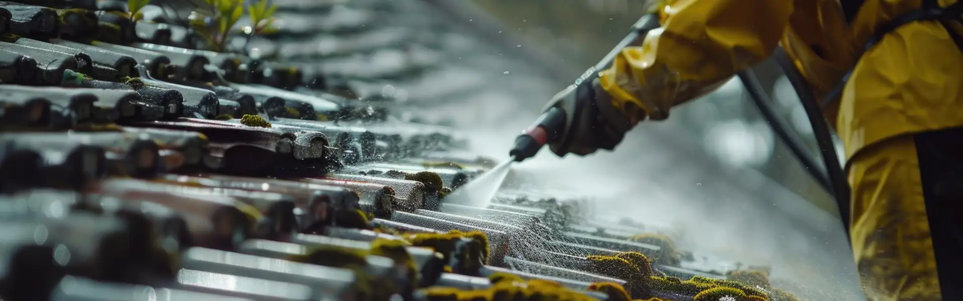 Démoussage et nettoyage sur toiture